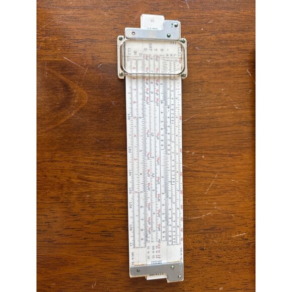 Vintage Keuffel & Esser Slide Ruler K&E Leather Case Concise - Picture 2 of 5